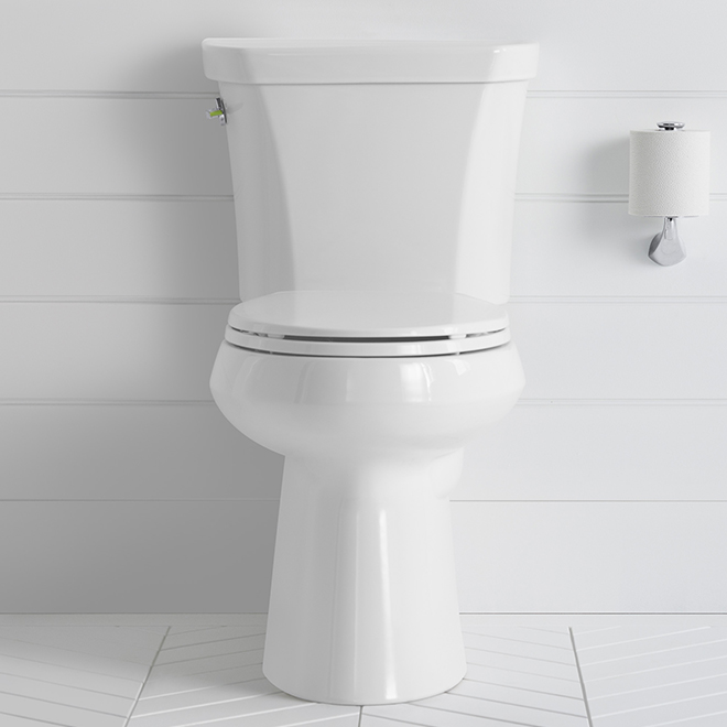 Kohler Brevia Elongated Toilet Seat Plastic Closed Front 4774 0 Rona - Kohler Toilet Seat Anchor Kit Lowe S