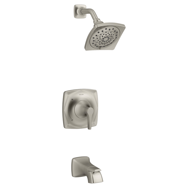Kohler Maxton Tub And Shower Set 1 Handle Brushed Nickel R22478 Maxton Tub And Shower Set 1 Handle Brushed Nickel