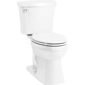 Toilette 2 pièces allongée Elliston de Kohler, 4,8 L, blanche