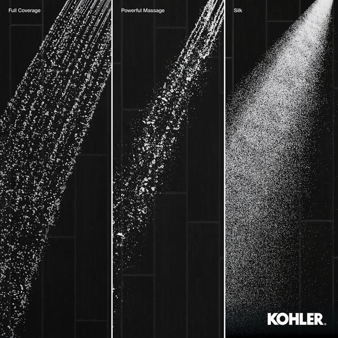 Poignée de douche à levier Coralais de Kohler avec plaque de finition