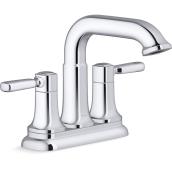 Kohler Ealing 2-Handle Polished Chrome Bathroom Sink Faucet - Clicker Drain Included