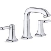 Kohler Ealing Polished Chrome 2-Handle Widespread Bathroom Sink Faucet - Clicker Drain Included