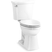 Toilette 2 pièces allongée en céramique blanche Elliston de Kohler, 4,8 L/chasse