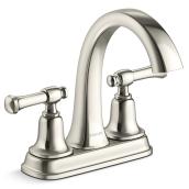 Robinet de lavabo Florez KOHLER à 2 poignées et bec courbé, nickel