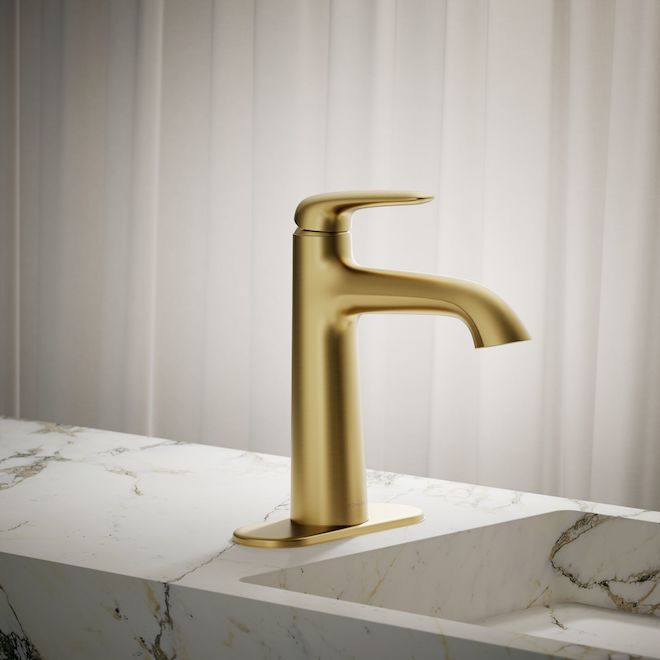 KOHLER Avail Bathroom Faucet with 1 Handle WaterSense Certified - Brass