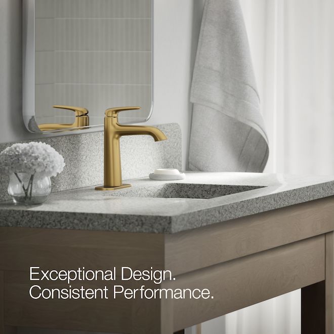 KOHLER Avail Bathroom Faucet with 1 Handle WaterSense Certified - Brass