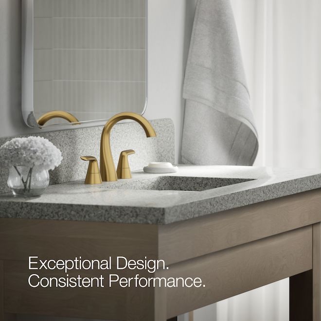 KOHLER Avail Bathroom Faucet with 2 Handles WaterSense Certified