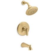 KOHLER Avail Tub and Shower Faucet Kit with 1 Handle - Brass