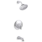 KOHLER Avail Tub and Shower Faucet Kit with 1 Handle - Chrome