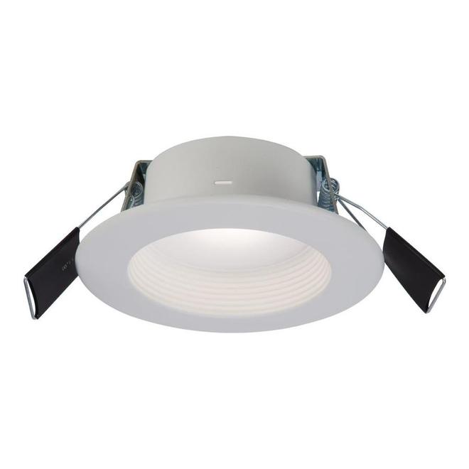 Halo White Round Recessed LED Light 5 Colour 4 in Direct Mount