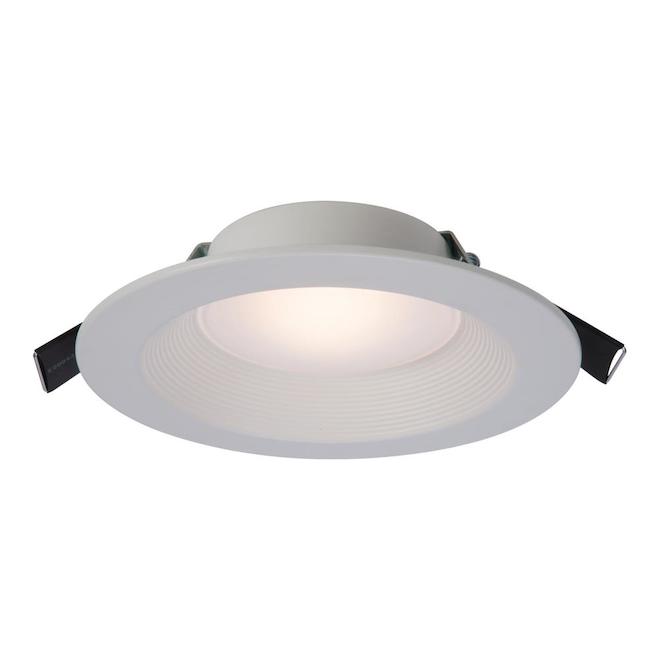 Halo Baffle White Round Recessed Light - 6-in - CCT