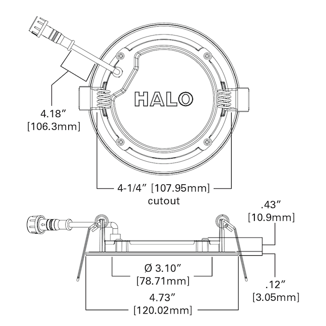 Halo 4-in White Round Recessed LED Downlights - 4-Pack