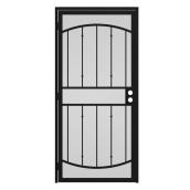 Gatehouse Gibraltar Black Steel Security Door (Common: 36-in x 81-in; Actual: 38.5-in x 81.75-in)