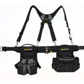 AWP HP Black Polyester Electrician Tool Rig Belt with Harness