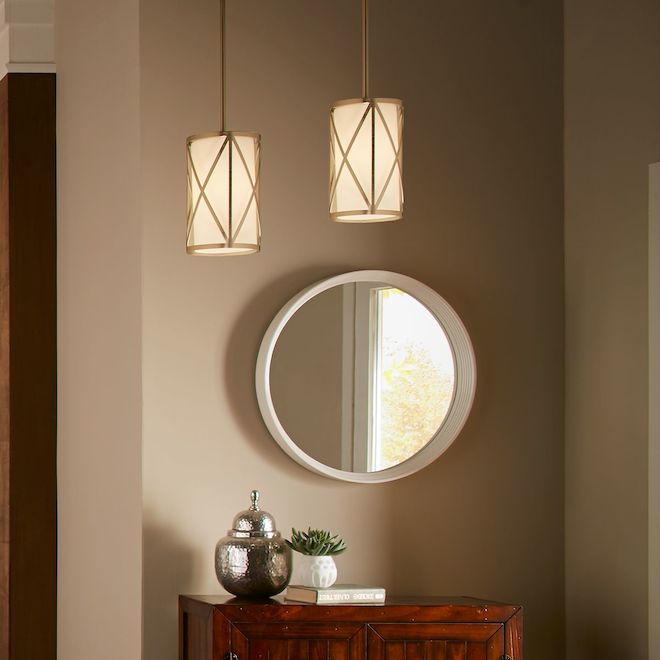 Edenbrook 1-Light Pendant by Kichler - Brushed Nickel