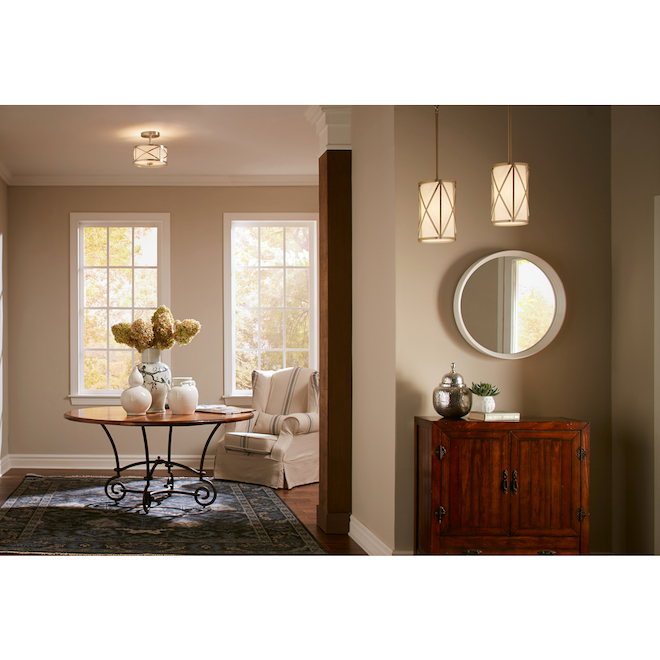 Edenbrook 1-Light Pendant by Kichler - Brushed Nickel