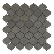 Mosaïque de carreaux de marbre Lanterne - 11" x 12" - Gris naturel