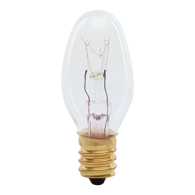 Feit Electric Incandescent Light Bulb - Clear - C7 - 4-Watt - Pack of 4