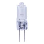 Feit Electric Dimmable Clear Halogen Light Bulb - 10-W - 12-V - T3 Base - Bright White