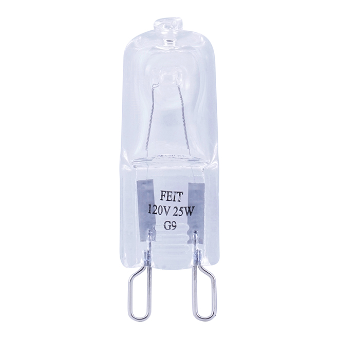 Ampoule halogène Feit Electric, blanc brillant, intensité réglable, culot T4-G9, 120 V, 25 W