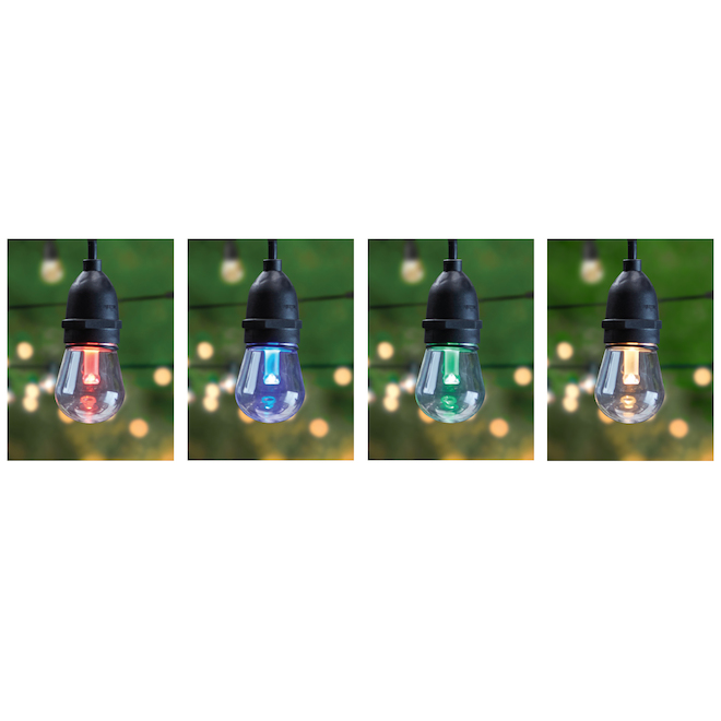 String of Colour Changing LED Lights - Indoor and Outdoor - 30-ft