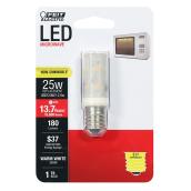 Feit Electric Non-Dimmable Microwave LED Light Bulb - 2.5-Watt - 180 Lumens - T8-E17 Intermediate Base - Warm White