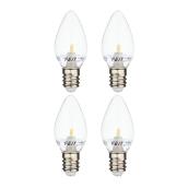 Feit Electric LED Bulb - C7 - 0.35 W - Day Light - 4/Pack