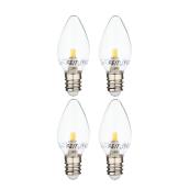 Feit Electric LED Bulb - C7 - 0.6 W - Day Light - 4/Pack