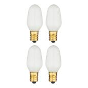 Feit Electric Incandescent Light Bulb - E12 C7 - 7-Watt - Dimmable - 4 Per Pack