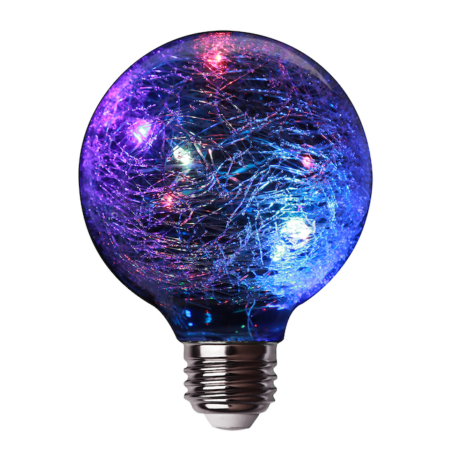 Feit Electric Fairy Light LED Bulb - Crackle Glass 1 W RGB | RONA