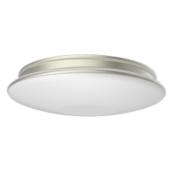 FEIT Electric Colour Selectable Round LED Flushmount White and Nickel 11-in