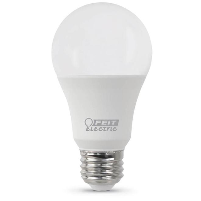 Feit Electric LED A19 Bulb - 10 W - Non-Dimmable - Warm White - Pack of 24
