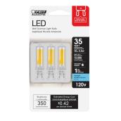 Feit Electric T4 G9 LED Bulbs - 35 W Equivalent - Daylight - 5000 K - 3/Pack