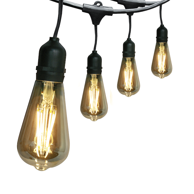 Incassables ampoules Edison d'époque guirlande de lumières à DEL