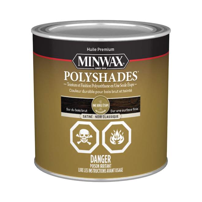 Minwax teinture à bois et polyuréthane PolyShades à l'huile