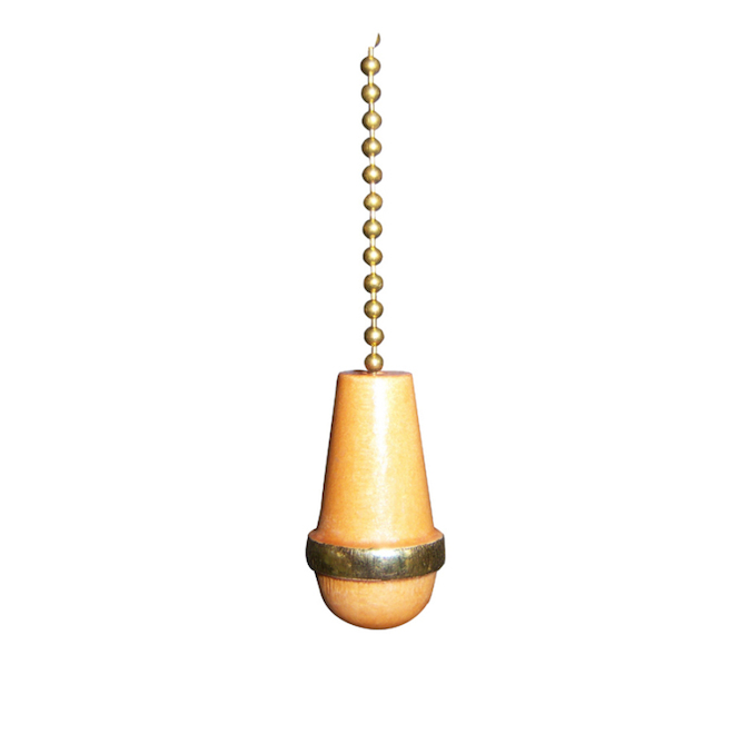 Harbor Breeze 4.88-in Brass Ceiling Fan Pull Chain