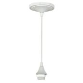 Style Selections Matte White Mini Pendant Light Fixture