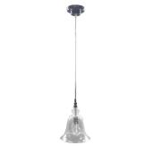 Portfolio 7.6-in W Chrome Standard Mini Pendant Light with Clear Shade