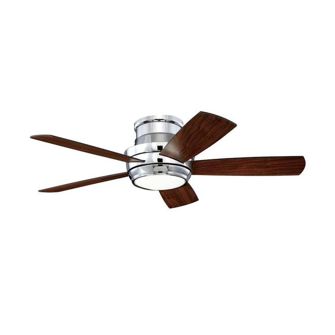 Harbor Breeze 44-in Chrome Ceiling Fan with LED Lights and Remote Control (5-Blade)