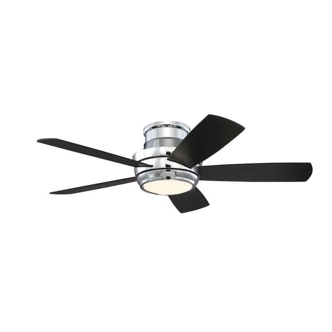 Harbor Breeze 44-in Chrome Ceiling Fan with LED Lights and Remote Control (5-Blade)