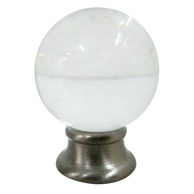 Allen + Roth 1-Pack - 1.81-in L x 1.38-in Dia - Transitional - Steel Lamp Finial