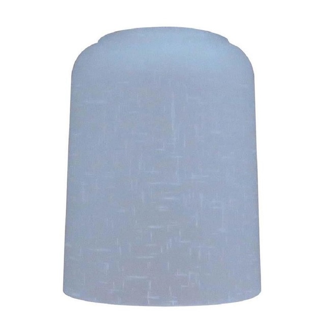 Litex Linen White 5.5-in x 4.3-in Textured Glass Cylinder Shade