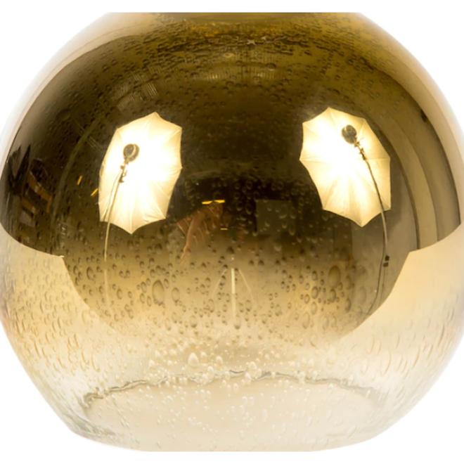 Litex Bathroom Vanity Smoked Gold Seeded Light Shade 5-in