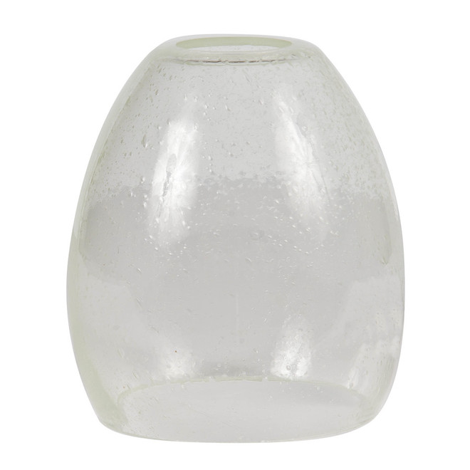 Litex Clear Seeded Glass Bell Vanity Light Shade - 5.37-in x 5-in