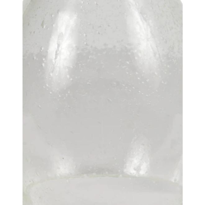 Litex Clear Seeded Glass Bell Vanity Light Shade - 5.37-in x 5-in