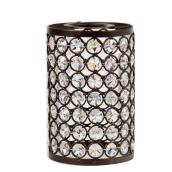 Litex Industries Crystal and Chrome Light Shade Up/Downlighting - 5.25-in x 5-in