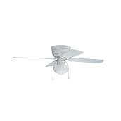 Harbor Breeze Armitage 42-in White and Washed Oak LED Light Ceiling Fan with 4 Reversible Blades 1185 CFM
