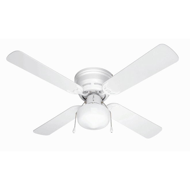 Harbor Breeze Armitage 52in White Indoor Flush Mount Ceiling Fan With Light Kit for sale online 