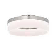 Style Selections Lynnpark Flush Mount Ceiling Light - 12-in - Integrated LED - Acrylic - Brushed Nickel
