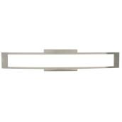 Allen + Roth 24-in Curved Metal/Acrylic Vanity Light - Chrome